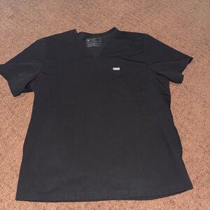 Men’s figs black chisec three pocket scrub top size xl